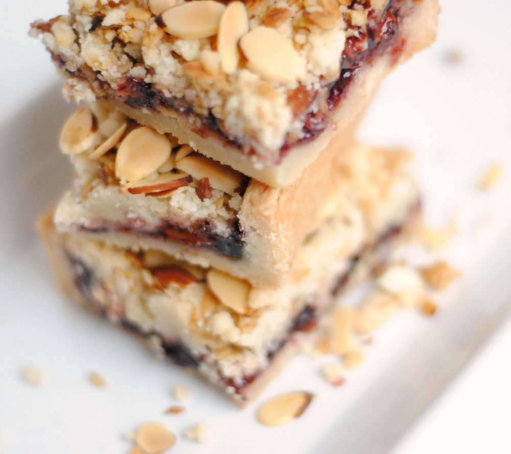 Black Cherry Jam & Granola Crumb Bars Hottie Biscotti