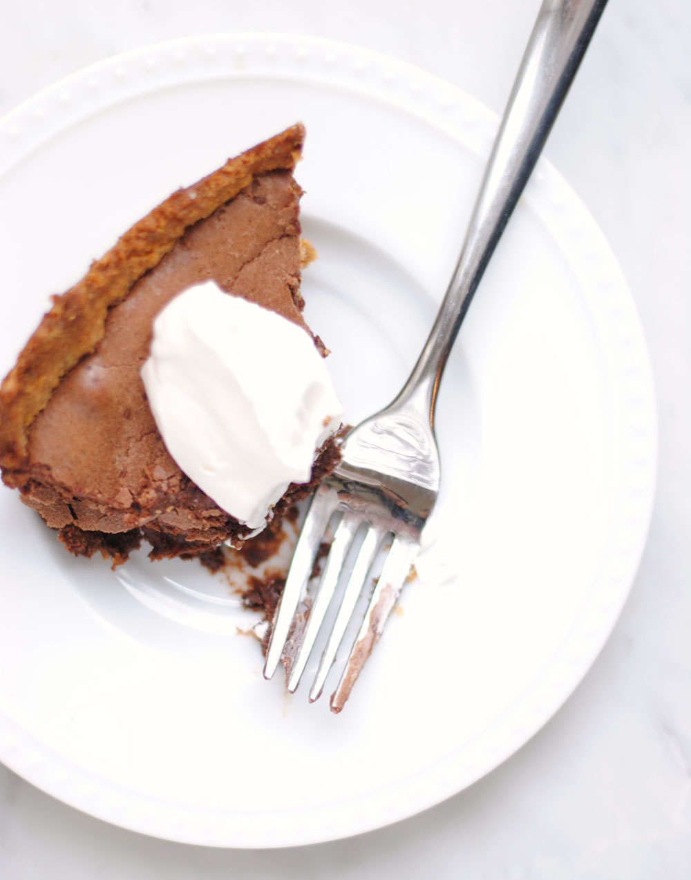 Fudge Brownie Pie with Graham Crust Hottie Biscotti